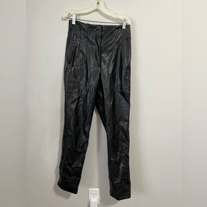 Faux leather pants